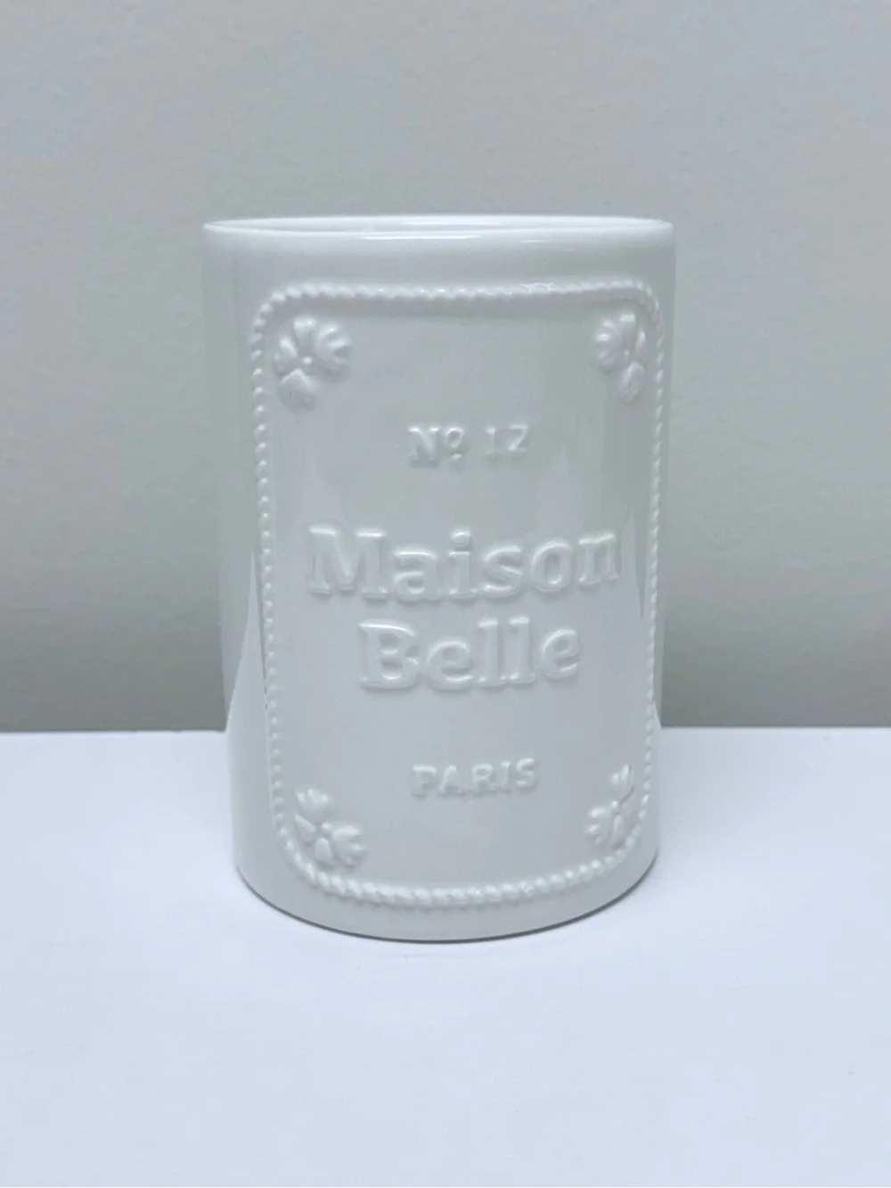 New! Maison Belle Embossed White Ceramic Jar, Target Bullseye’s Playground